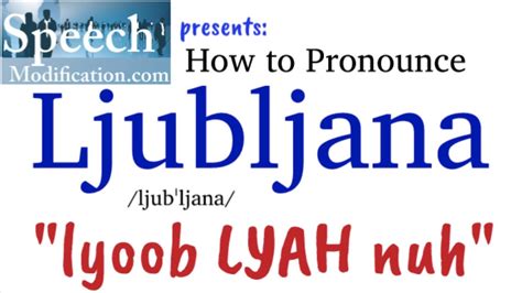 capital of slovenia pronunciation|how to pronounce slovenia.